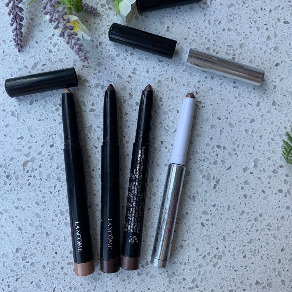 4 Eyeshadow Sticks (2 Lancome, 1 Laura Mercier)
